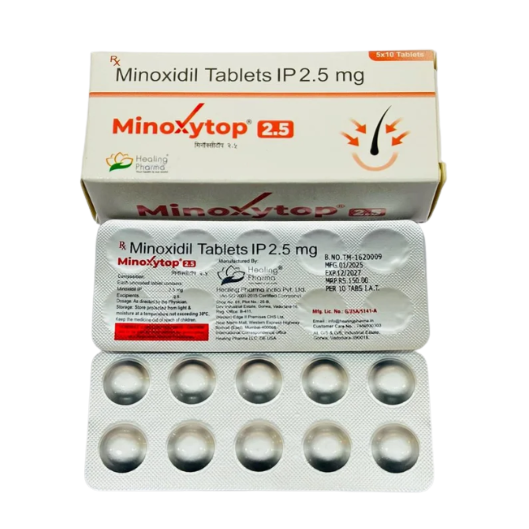 Minoxidil Tablet Ip 2.5 Mg