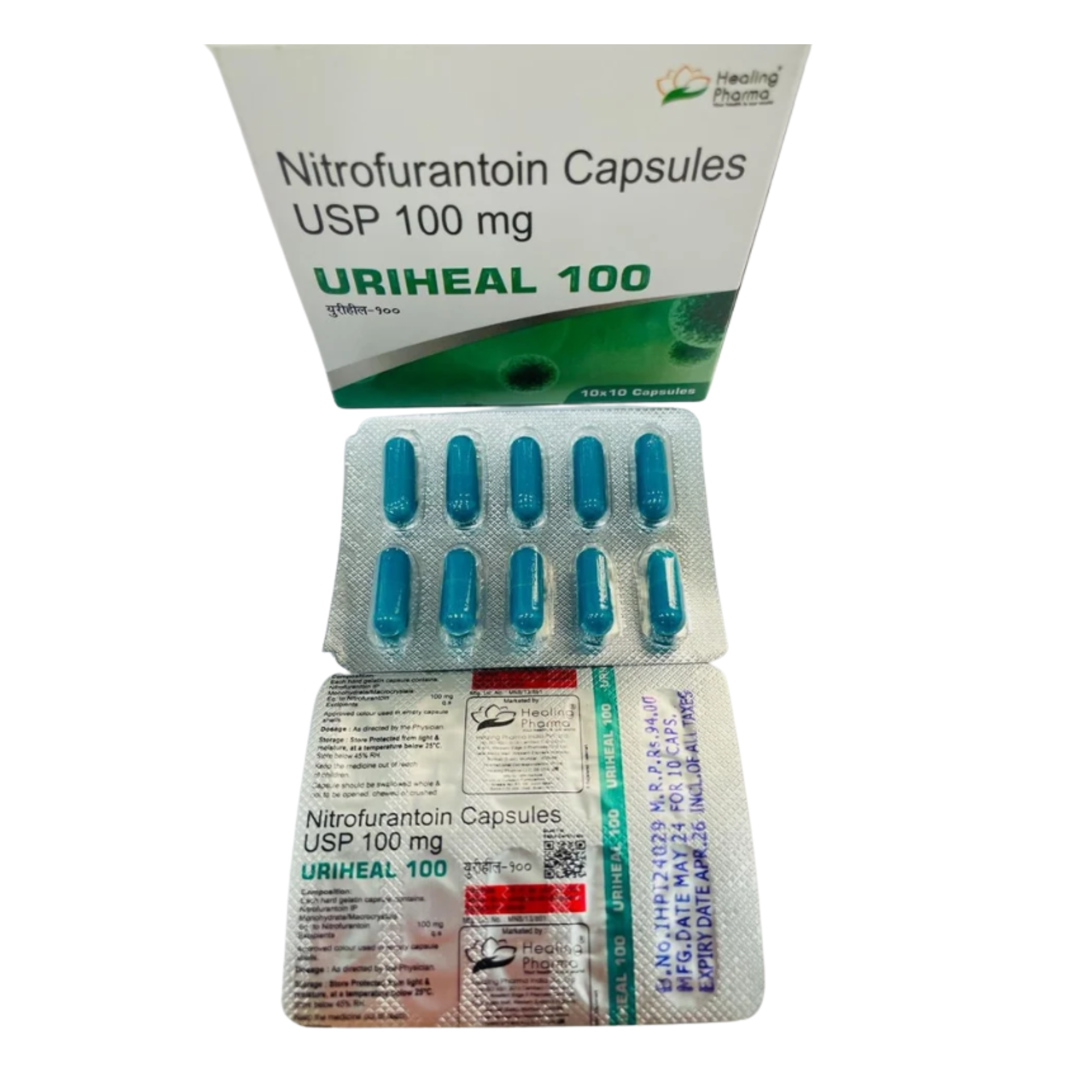 Nitrofurantoin 100 Mg Capsules