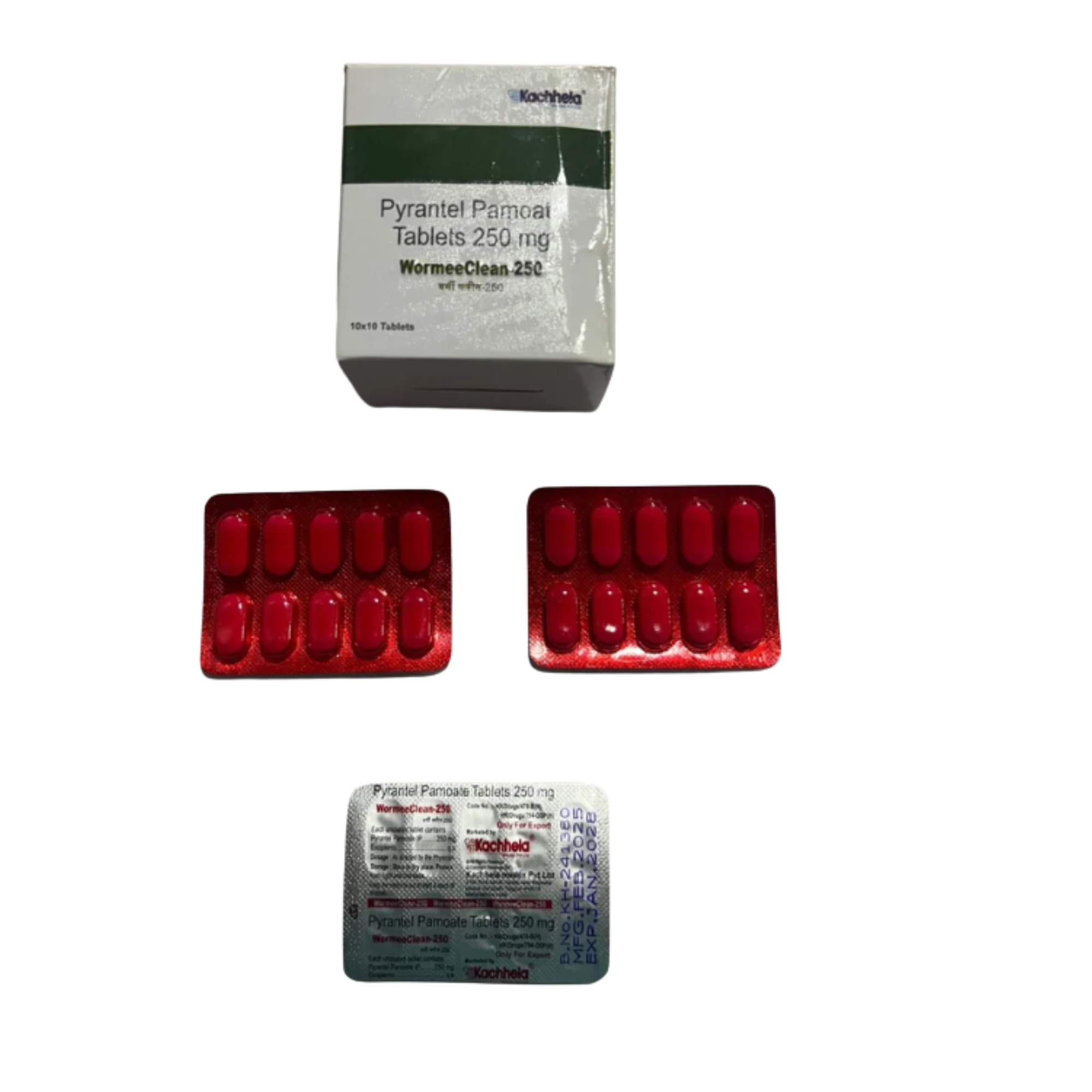 Wormeeclean 250mg tablets