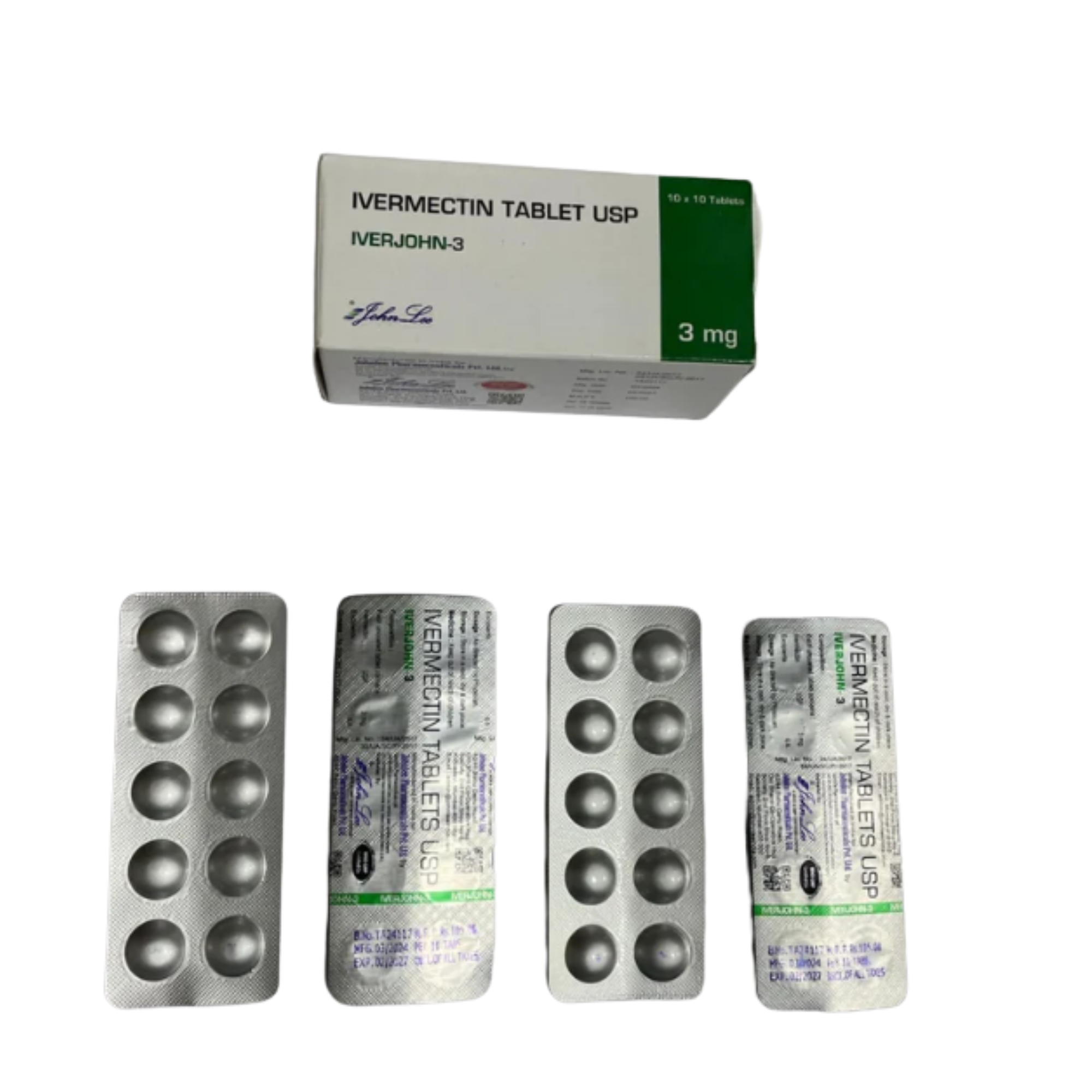 3mg Iverjohn Ivermectin Tablets