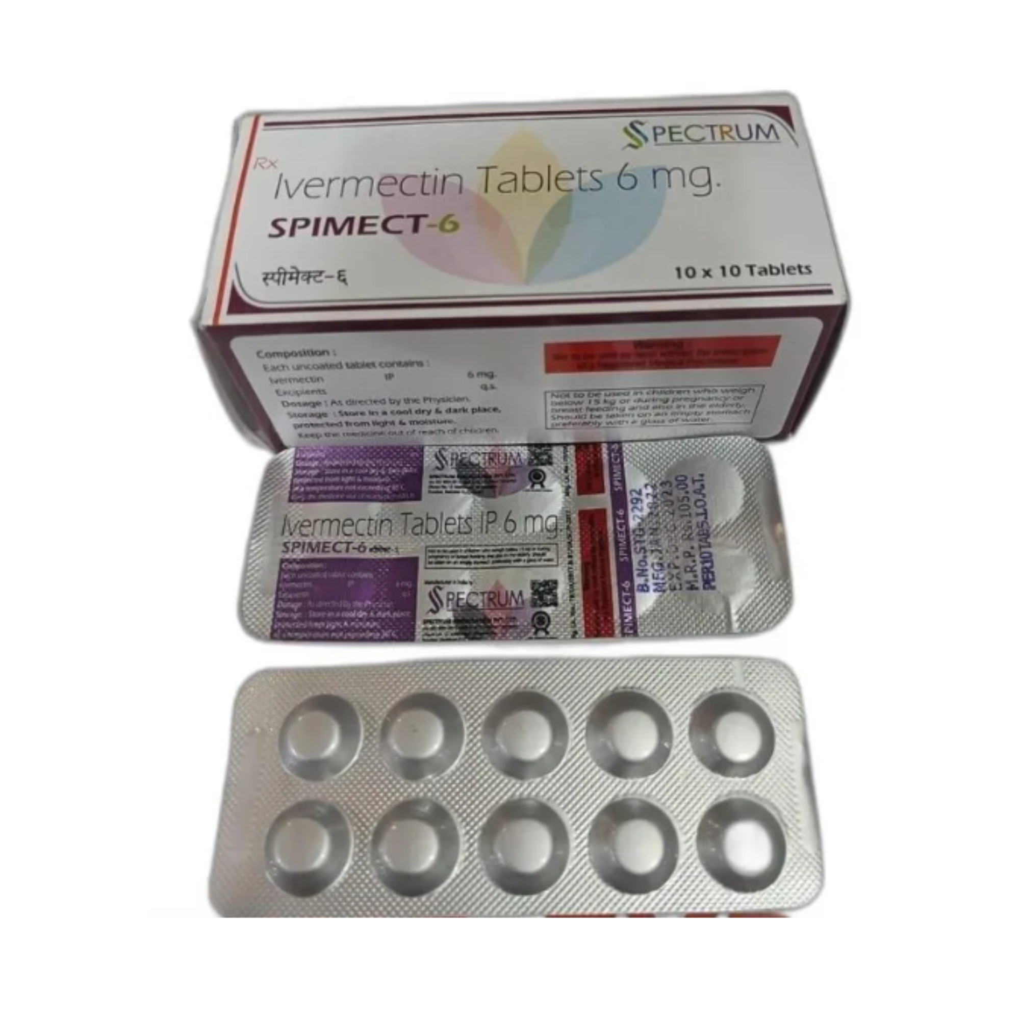 6mg Spimect Ivermectin Tablets