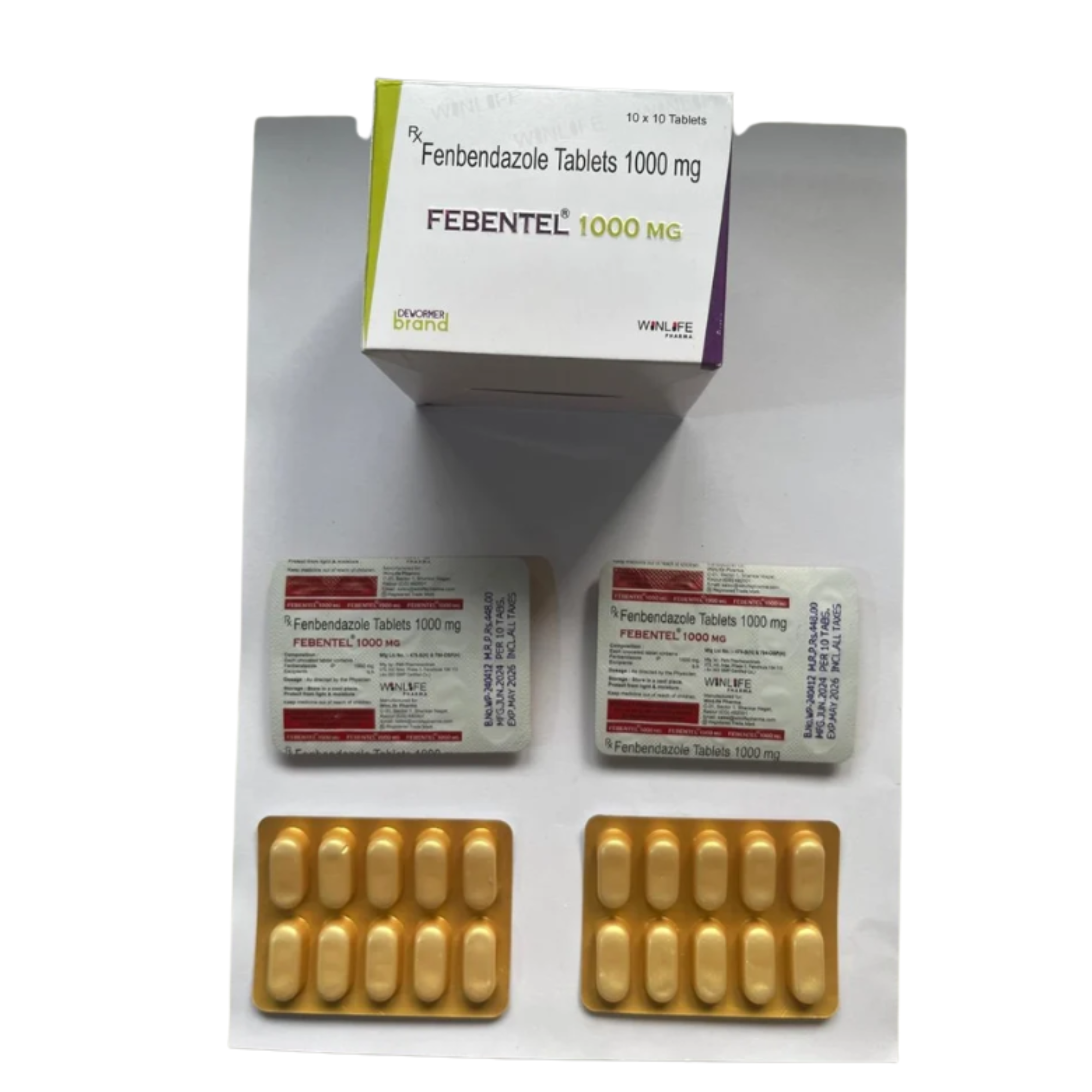 Fenbendazole Tablet 1000 mg