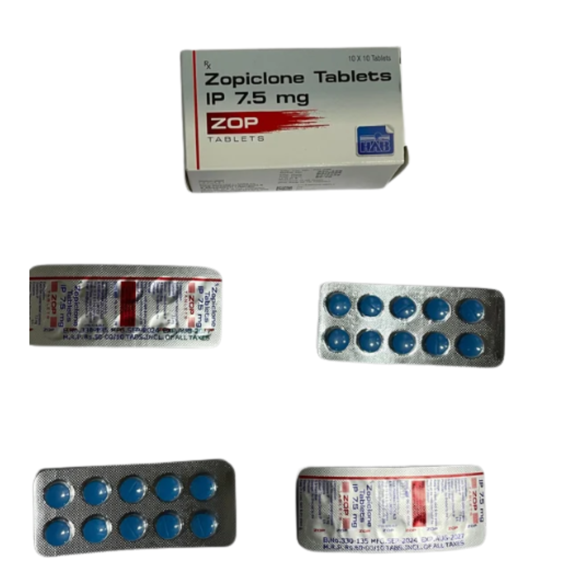 7.5mg Zop Zopiclone Tablets
