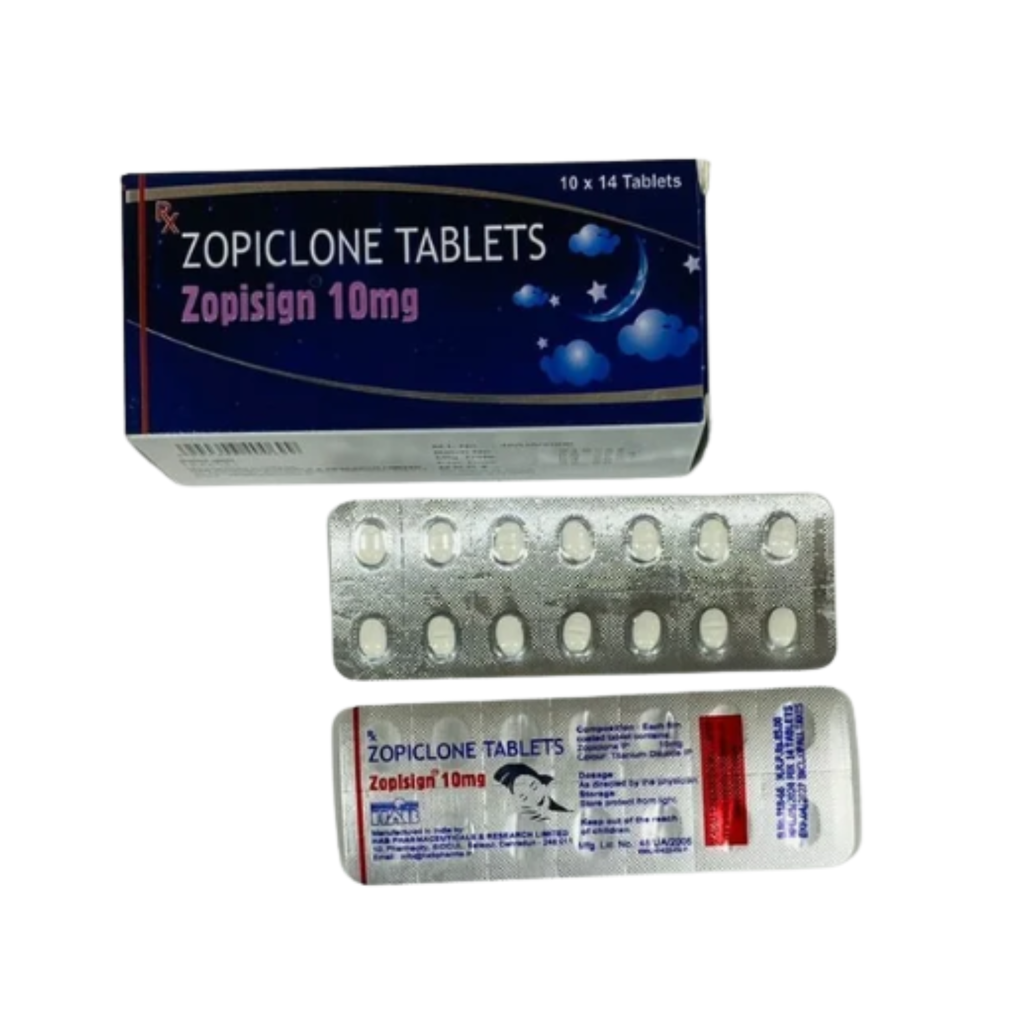 10mg Zopisign Zopiclone Tablet