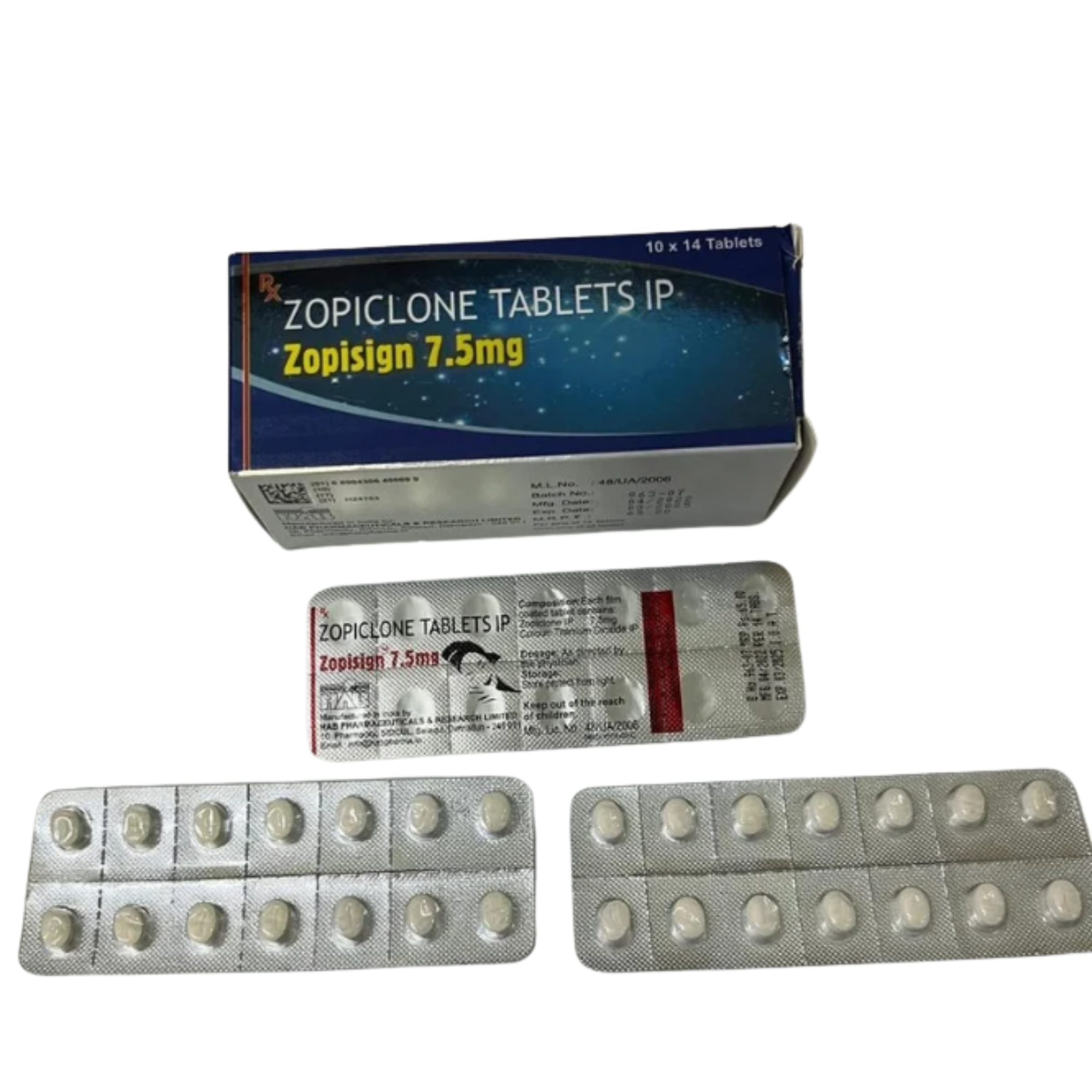 7.5mg Zopiclone Tablet
