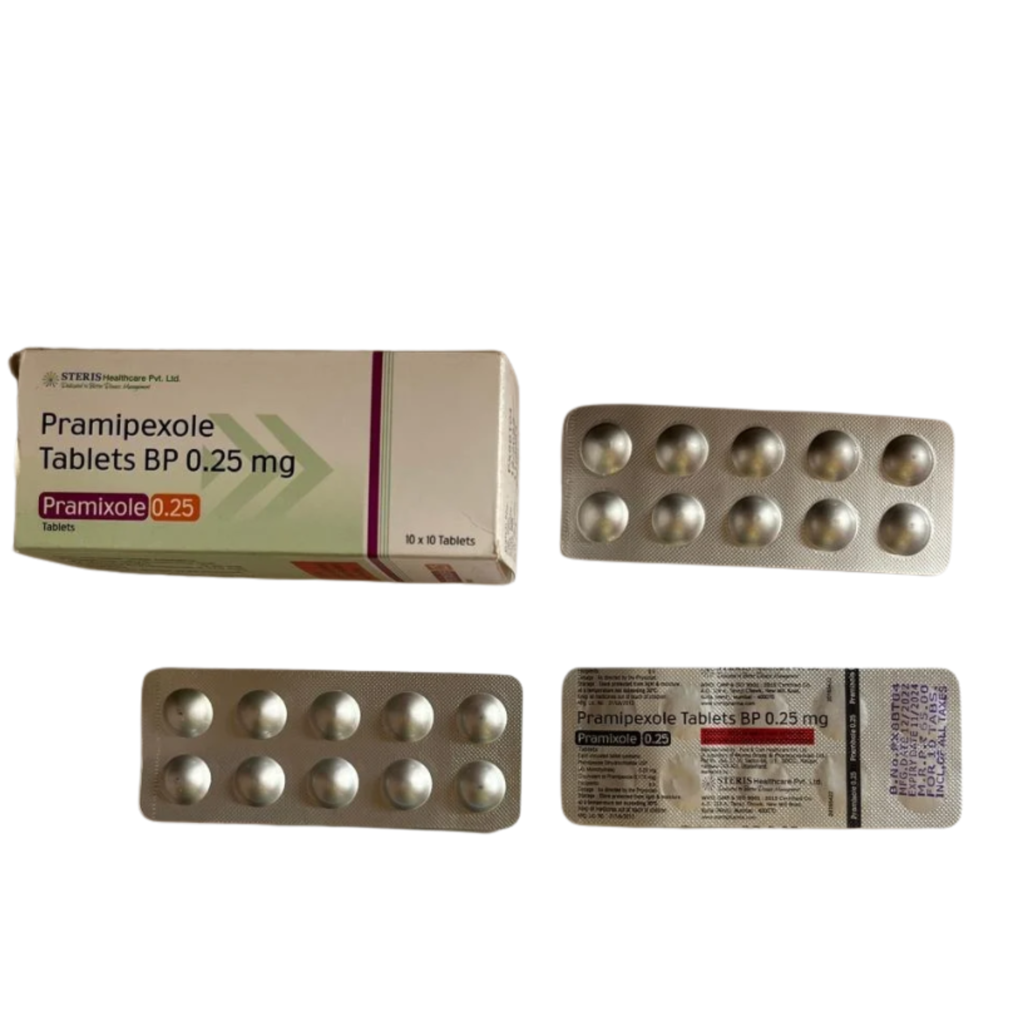 0.25mg Pramipexole Tablets