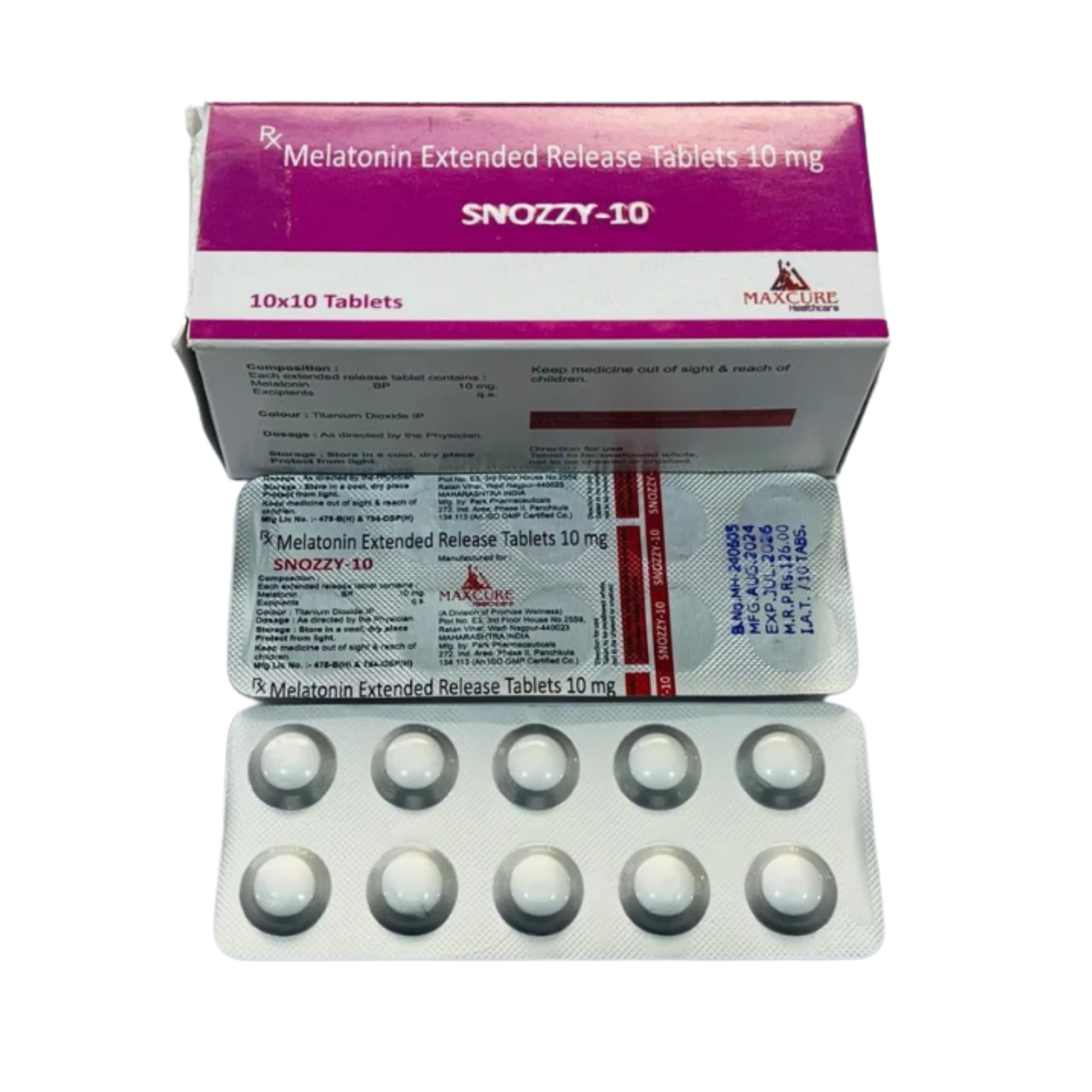 Melatonin extended-release tablet 10 mg