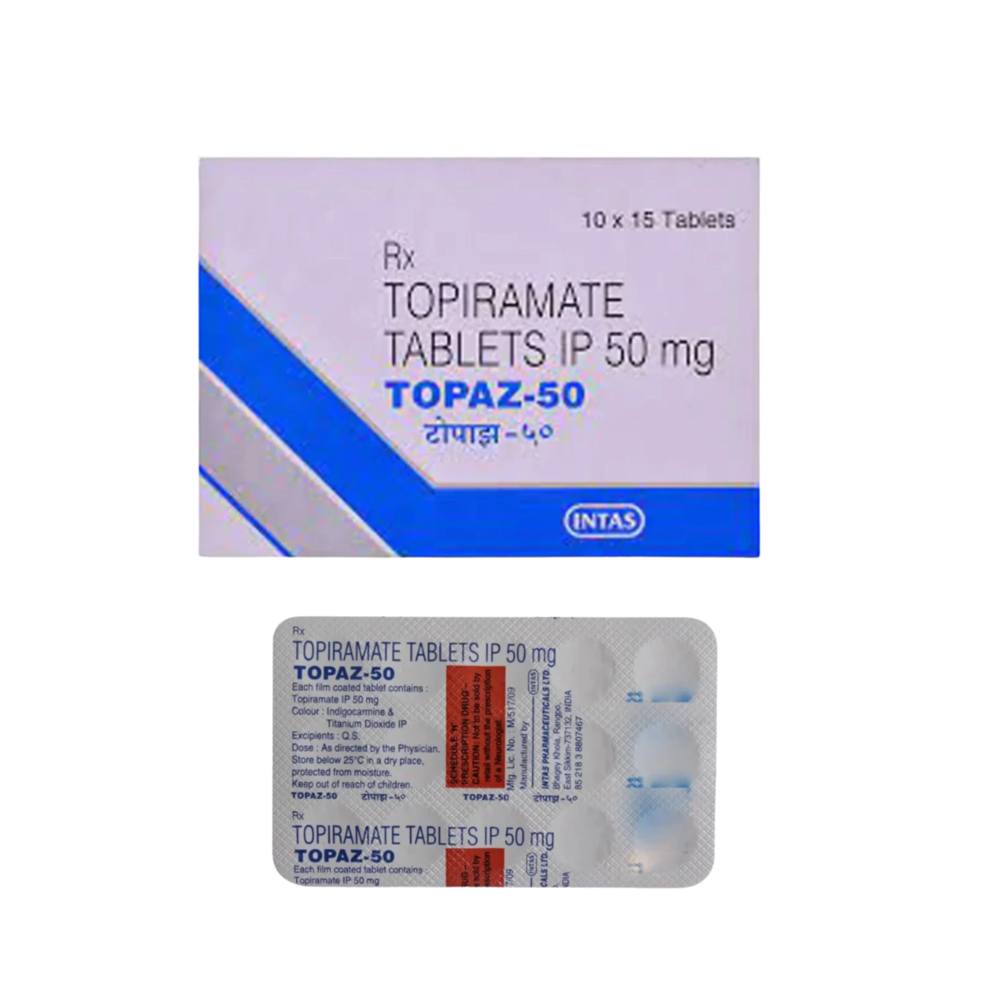 50mg Topaz Tablets