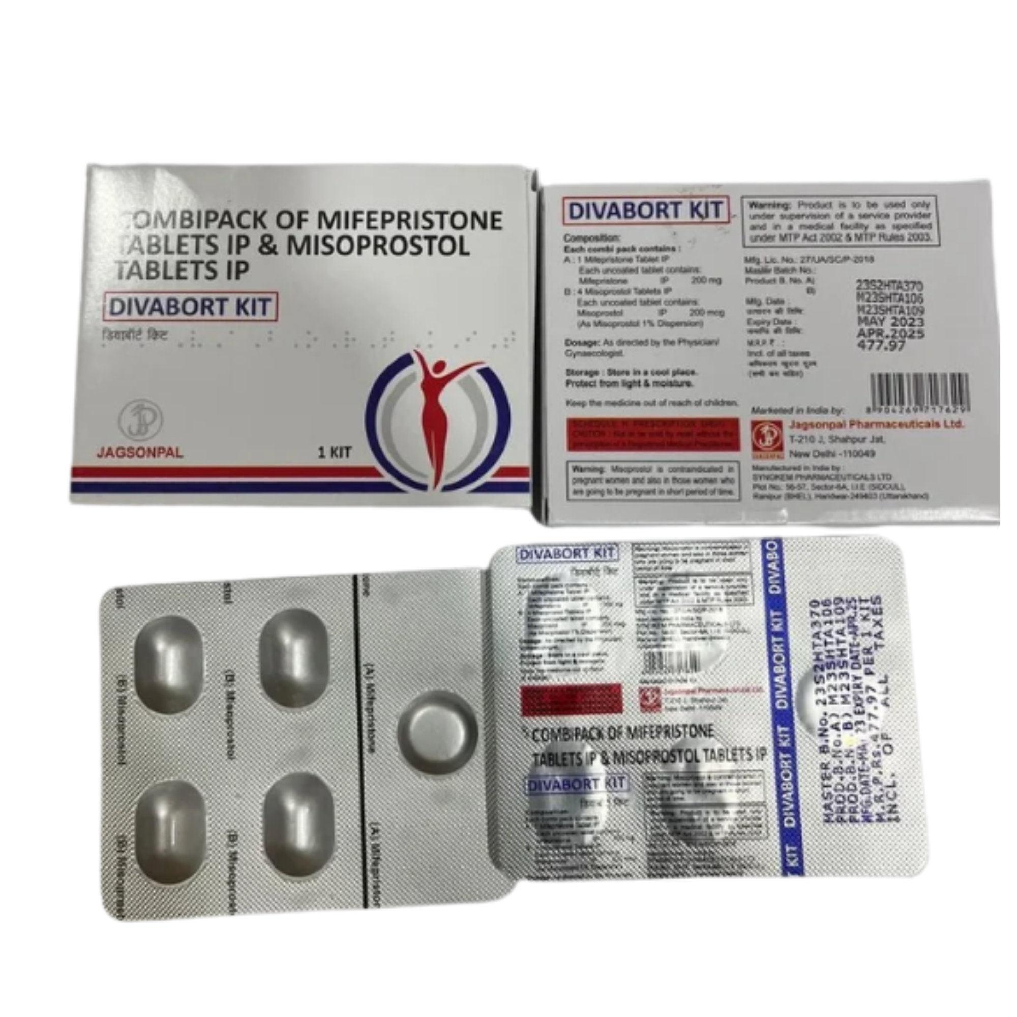 200mg Combipack Mifeprostone Misoprostol Tablet
