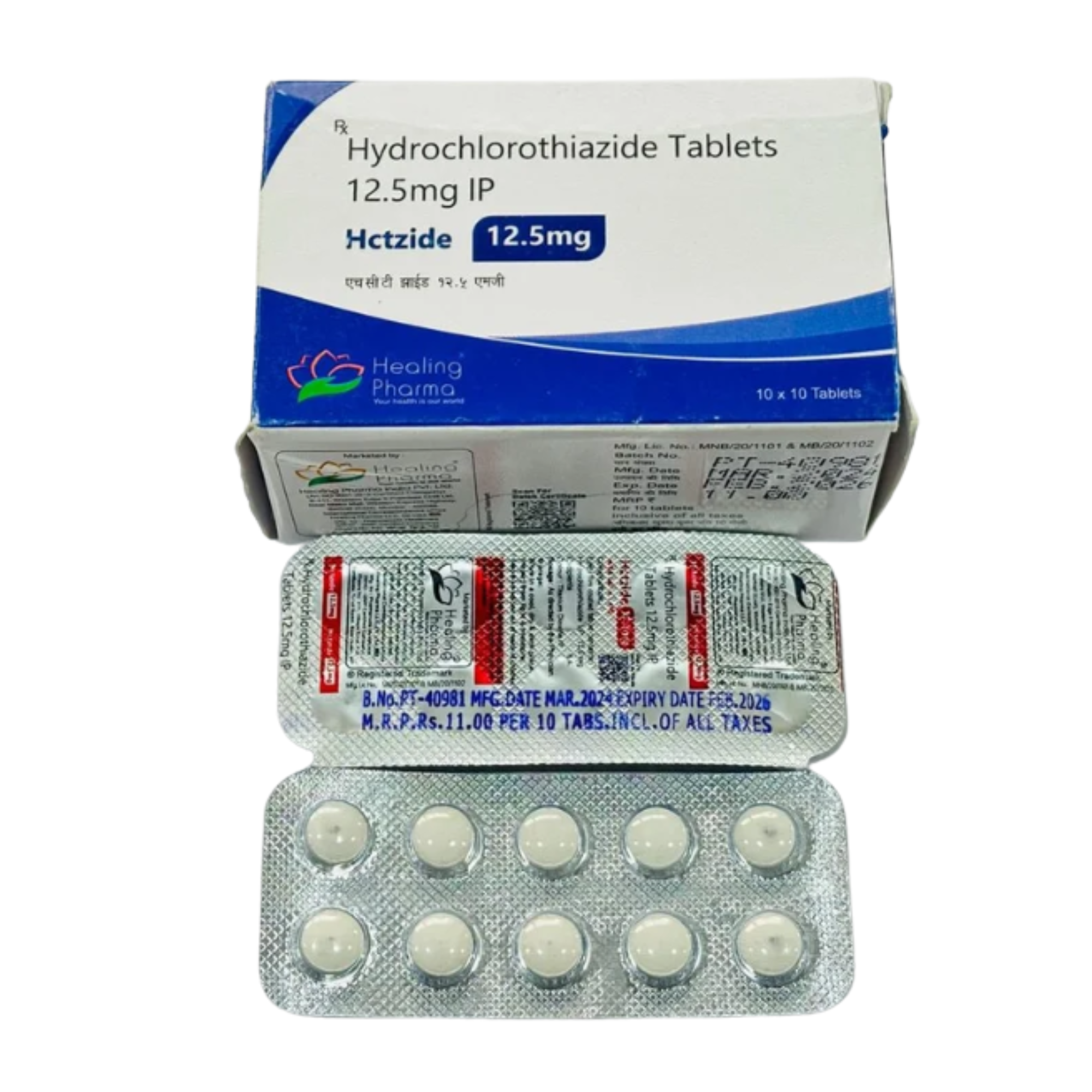 Hydrochlorothiazide Tablets 12.5mg