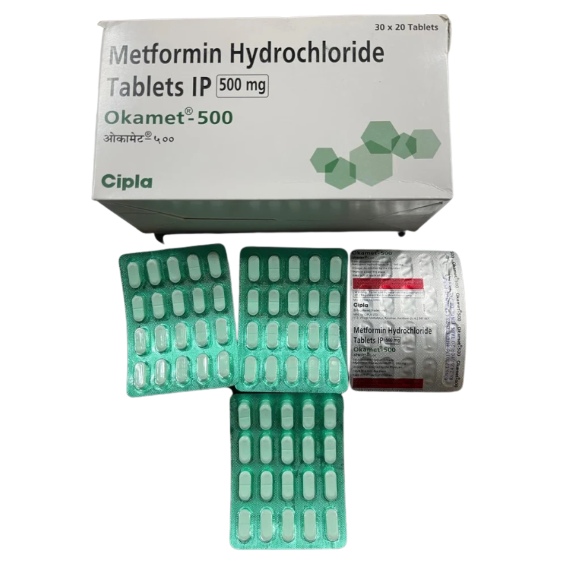 Metformin Hydrochloride Tablets okamet-500 mg