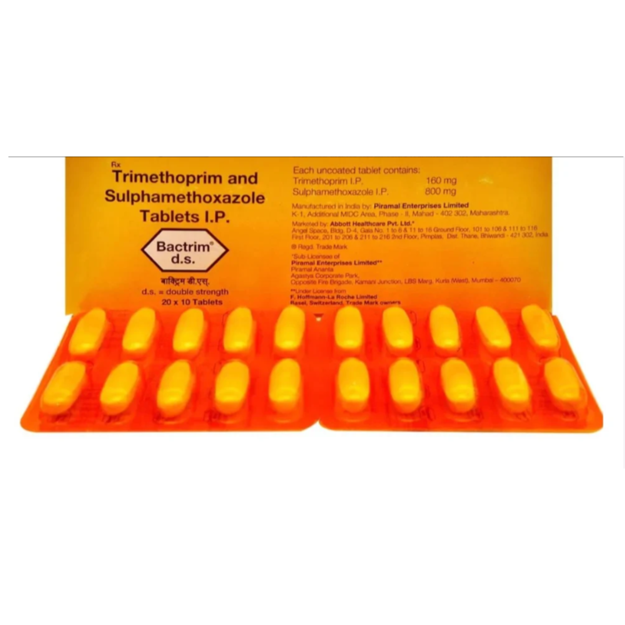 Bactrim DS Trimethoprim Sulfamethoxazole Tablet