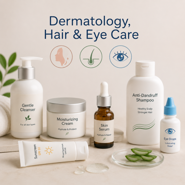 Dermatology, Hair & Eye Care