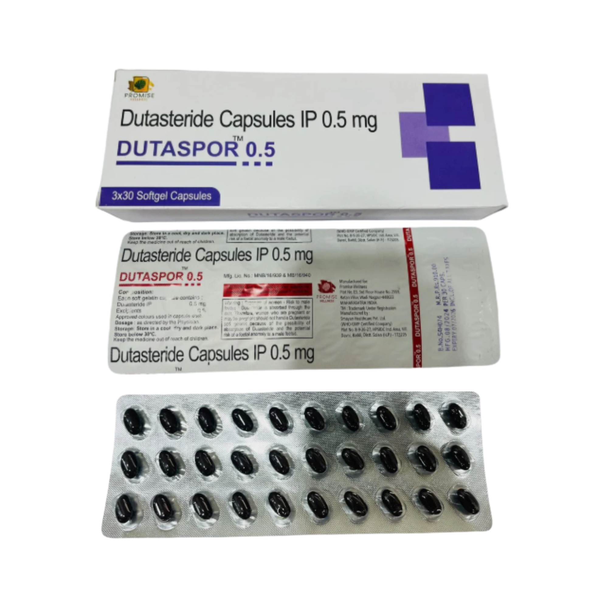 Dutasteride Capsules Ip 0.5 Mg