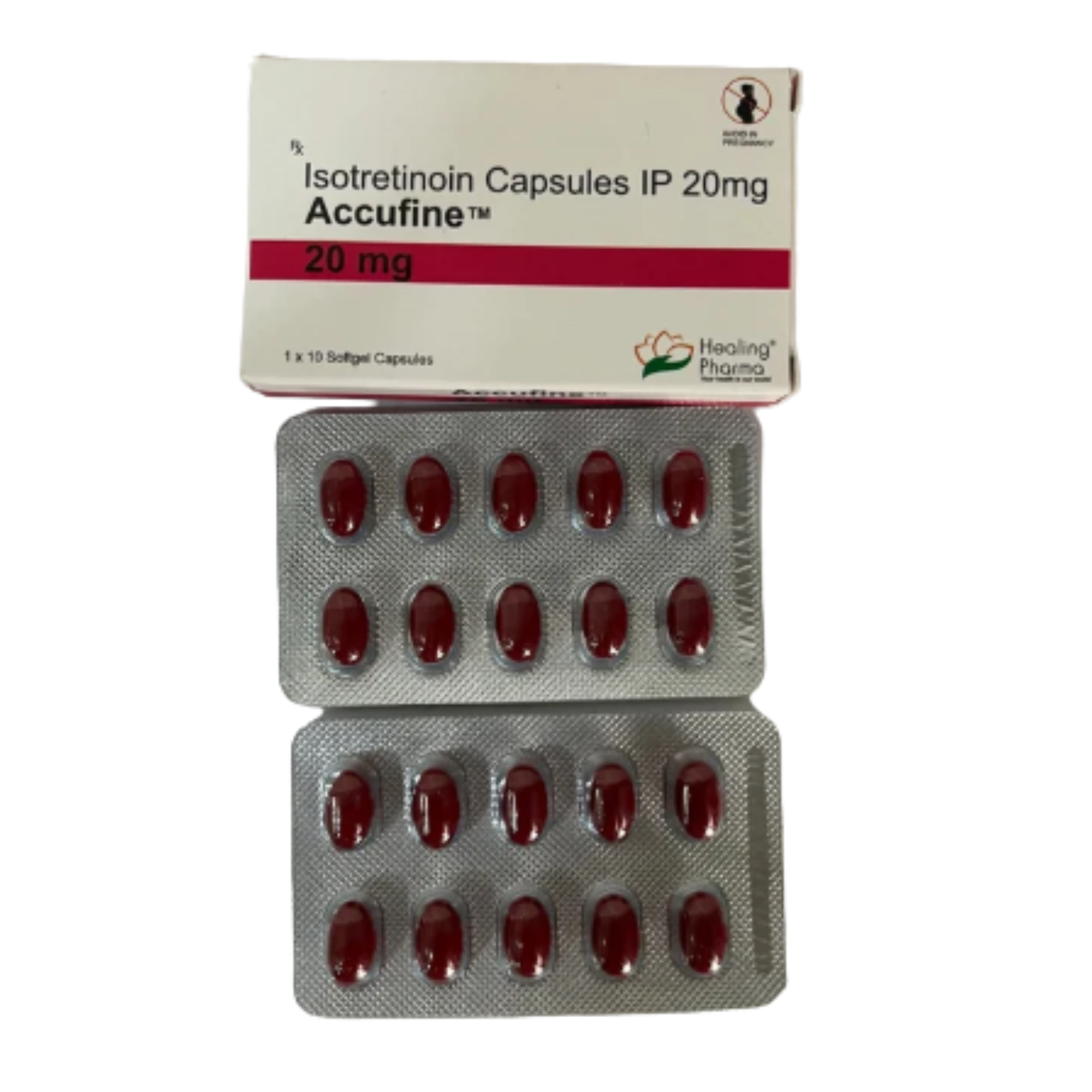 20mg Accufine Isotretinoin Capsules