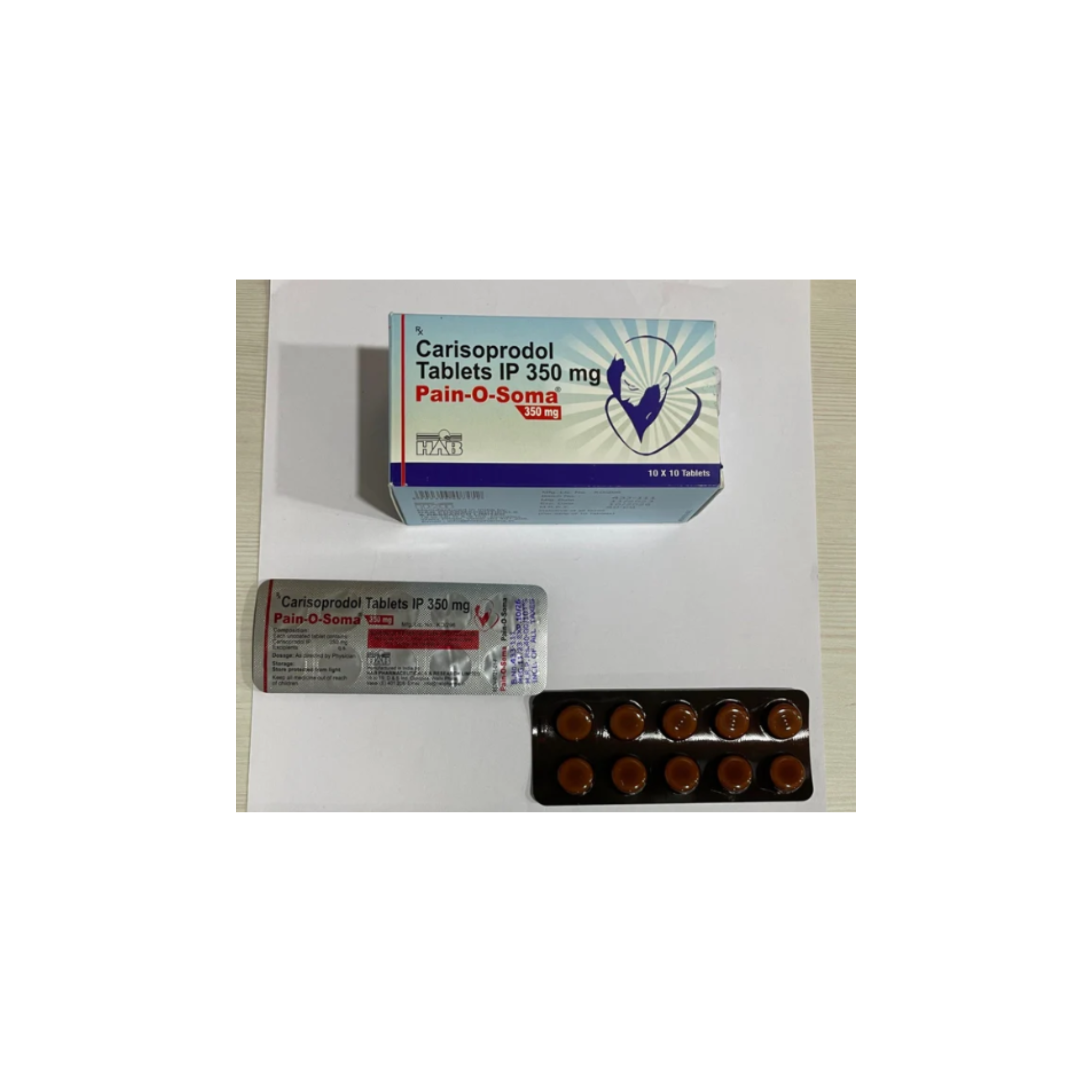 350Mg Pain O Soma Tablet