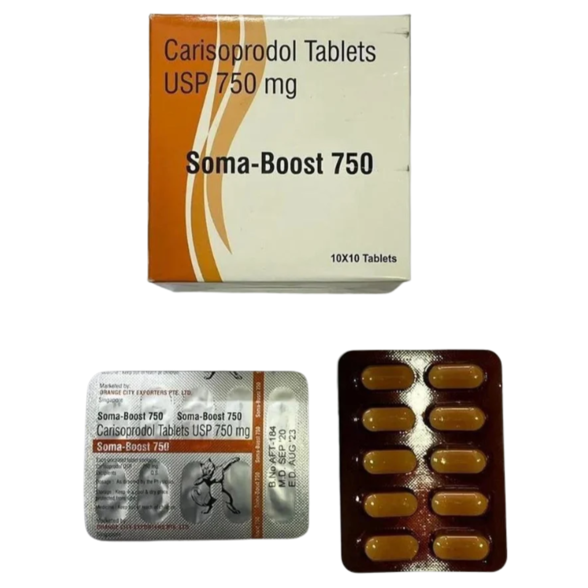 750mg Carisoprodol Tablets