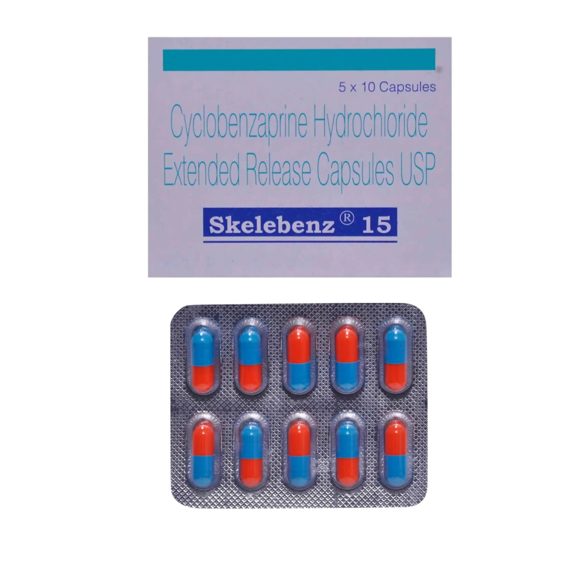 15mg Skelebenz Cyclobenzaprine Tablets