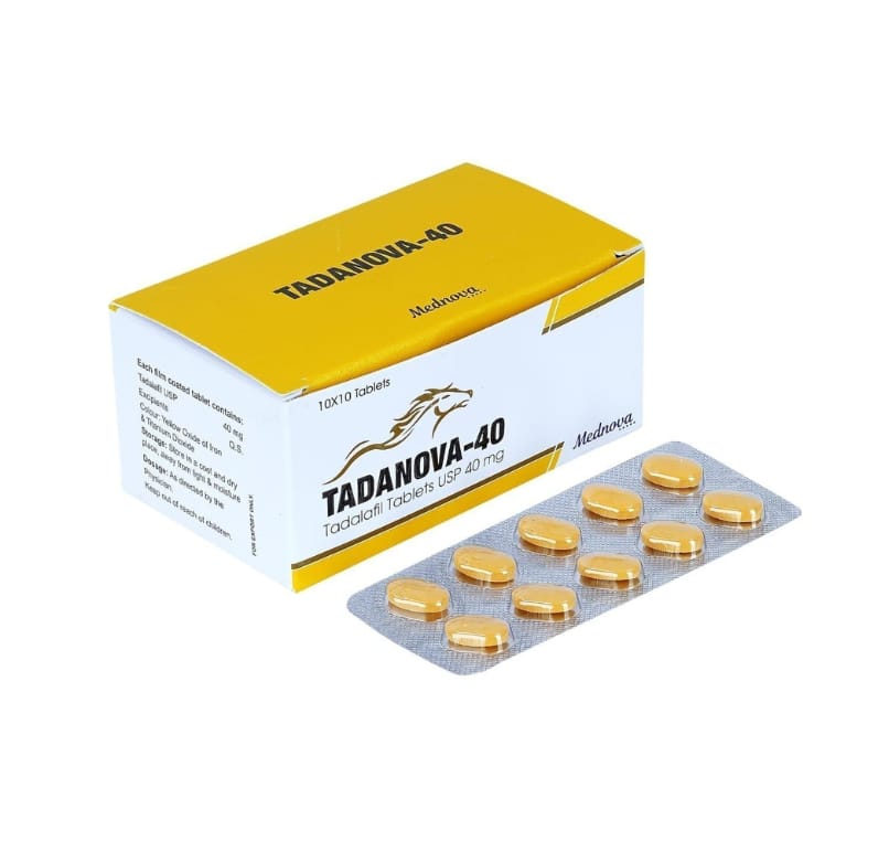 Tadanova Tadalafil 40mg Tablets